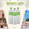 Distribute Water Bottles In Makkah & Madinah